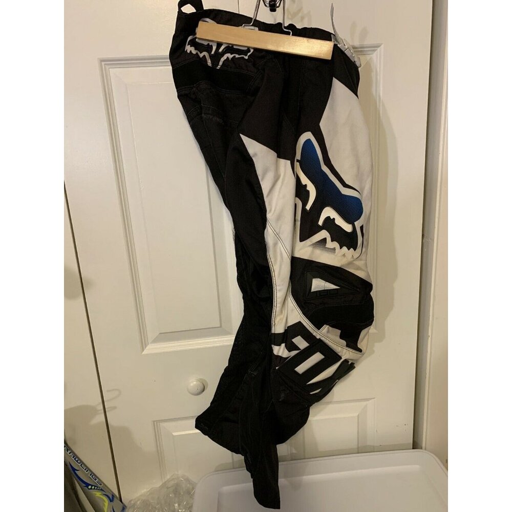 Fox Racing Bike Motocross Black‎ White Blue Pants Men’s Sz 28